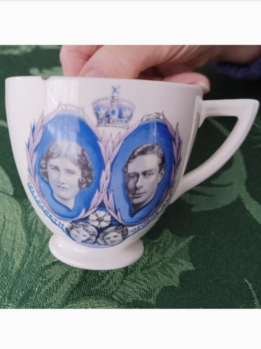 Vintage Wedgwood & Co. 1939 Royal Family Visit Commemorative Teacup